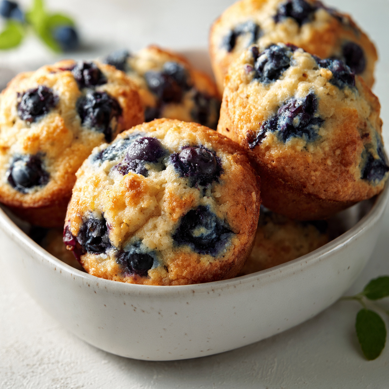 Bakery Style Blueberry Muffins