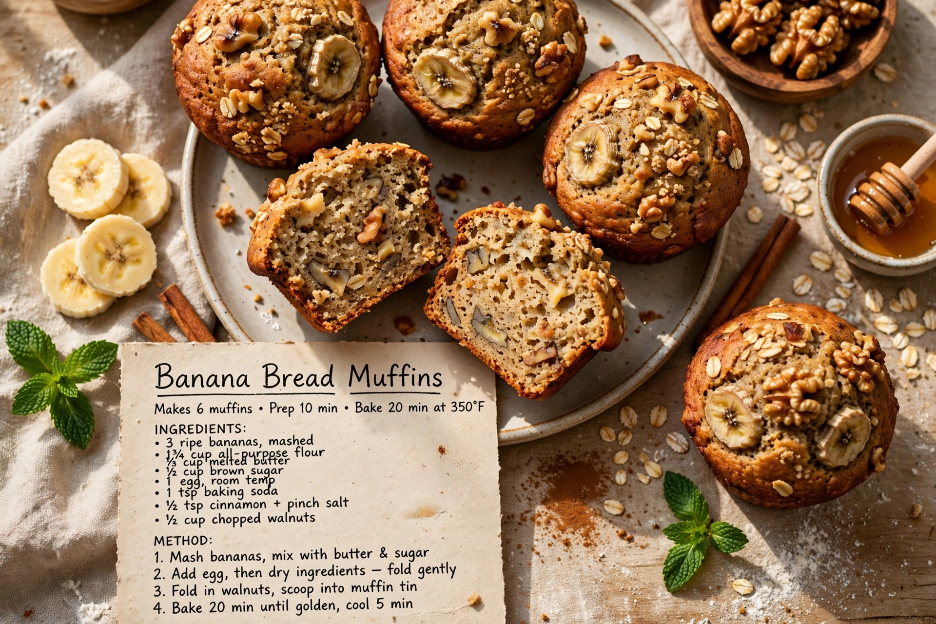 Banana Bread Muffins
