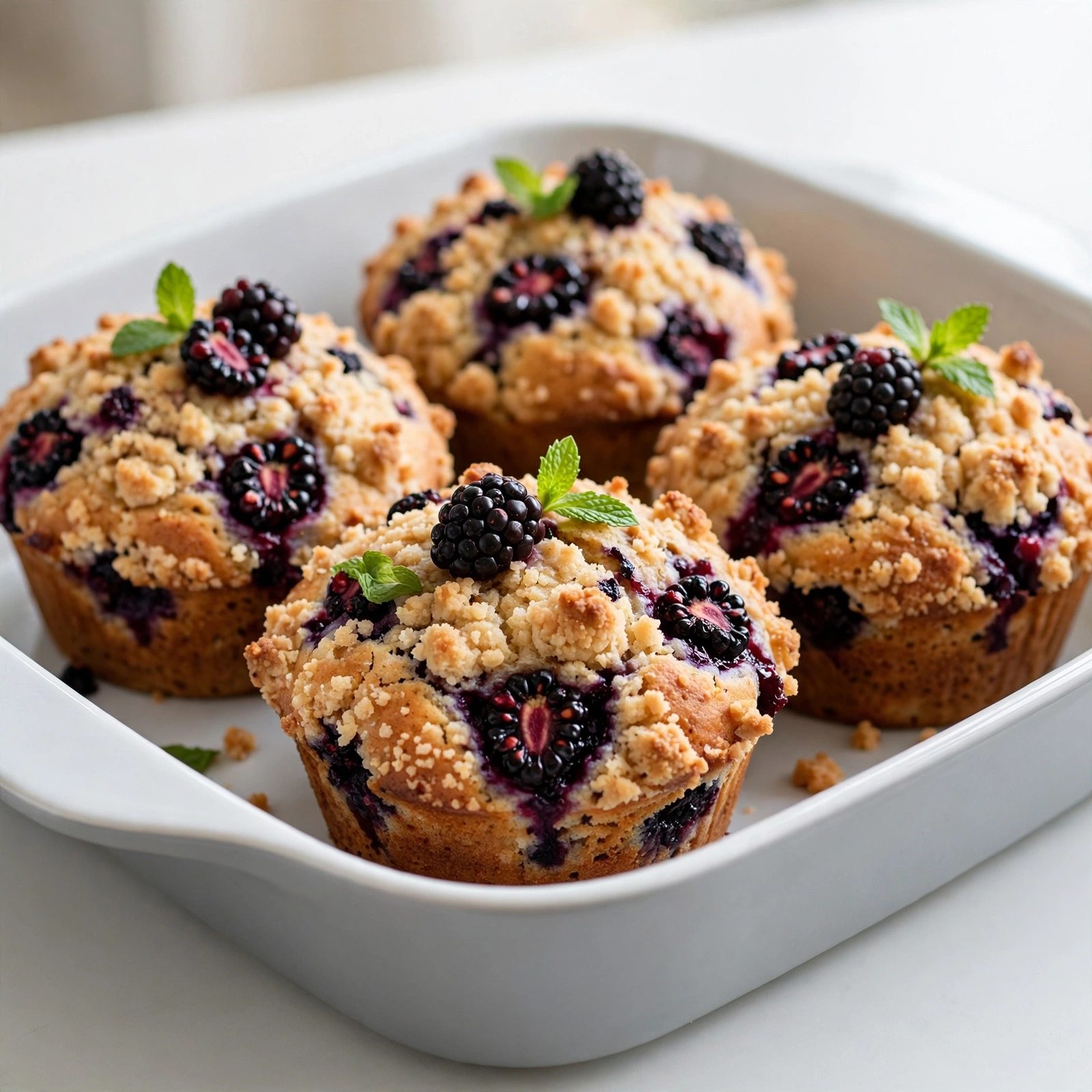 Blackberry Crumb Muffins