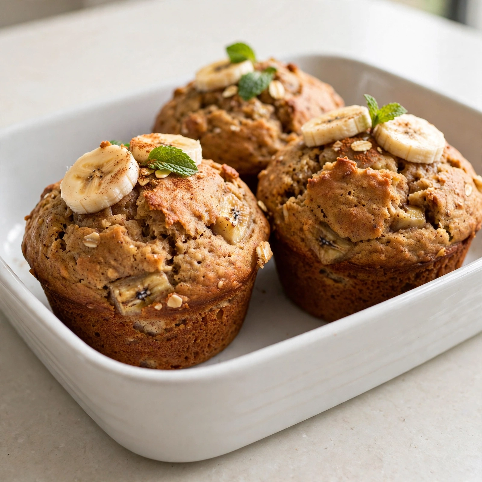 Cinnamon Banana Bread Muffins