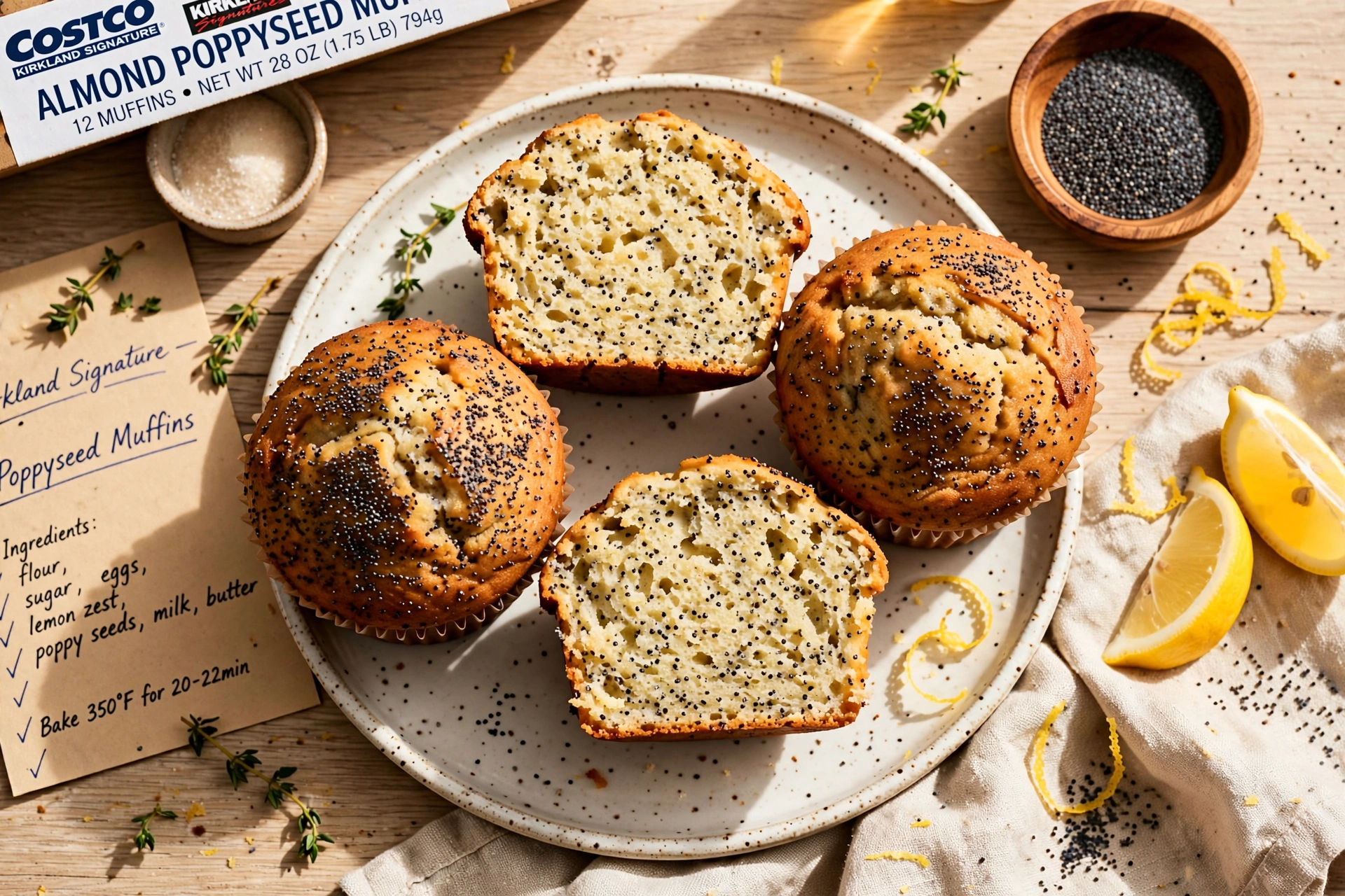 Costco Poppyseed Muffins (Copycat Recipe)