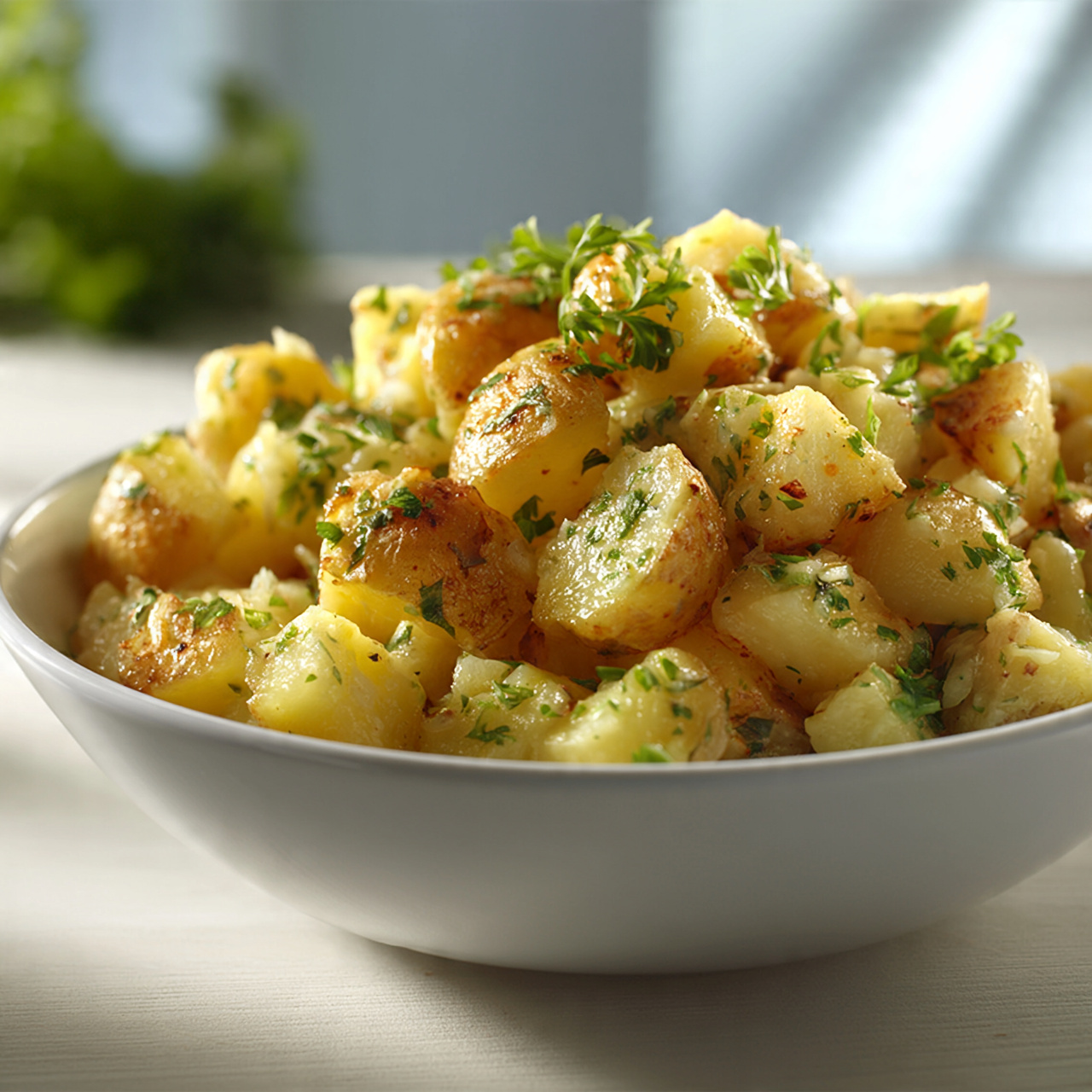 Warm Potato Salad with Homemade Dressing