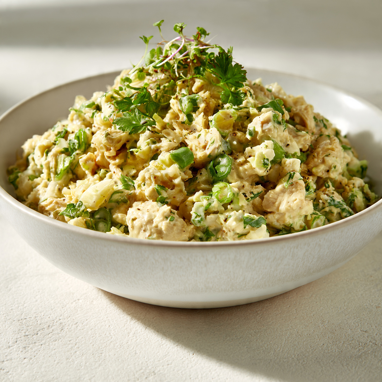 Creamy Vegan Chicken Salad With Grapes and Cashews