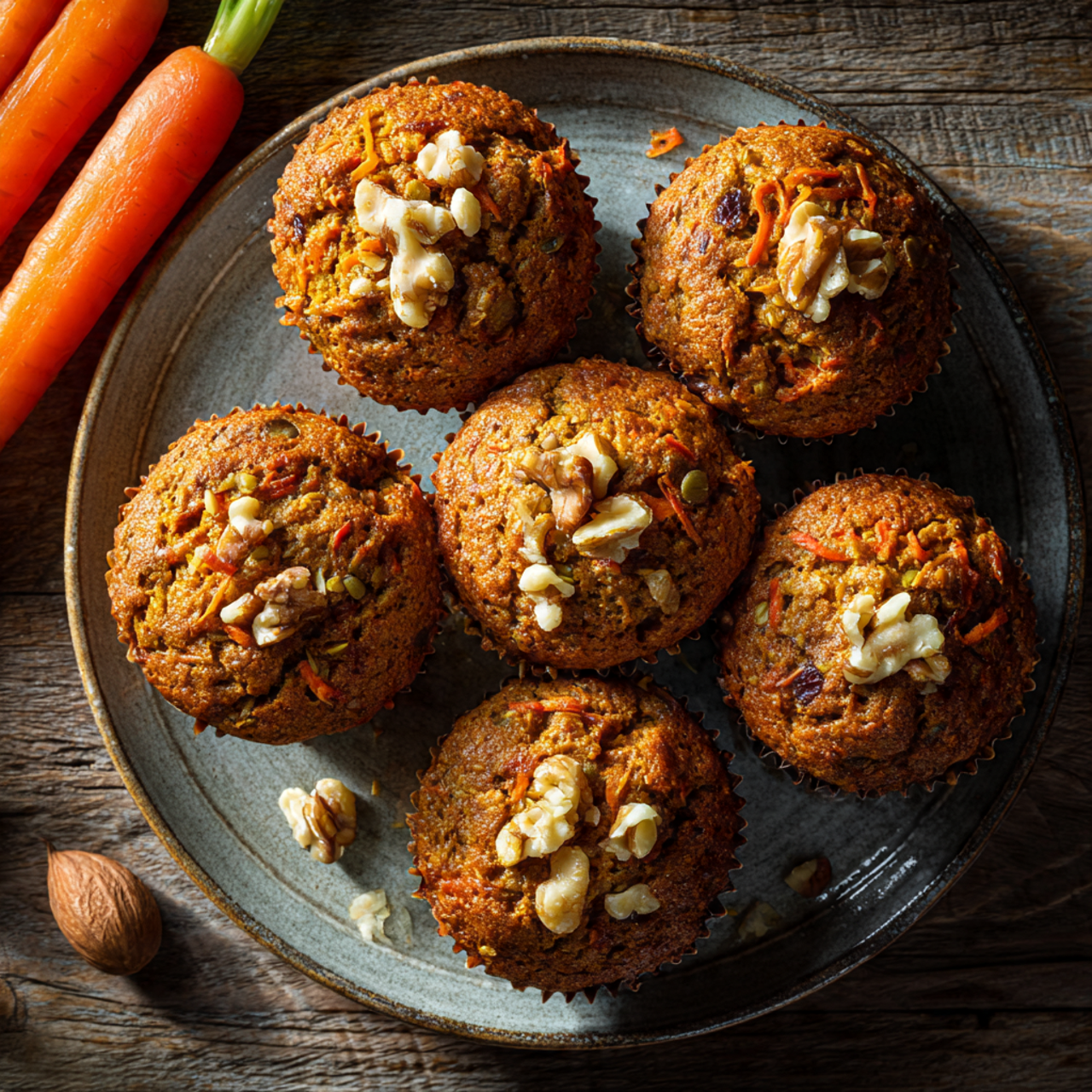 Healthy Morning Glory Bran Muffins