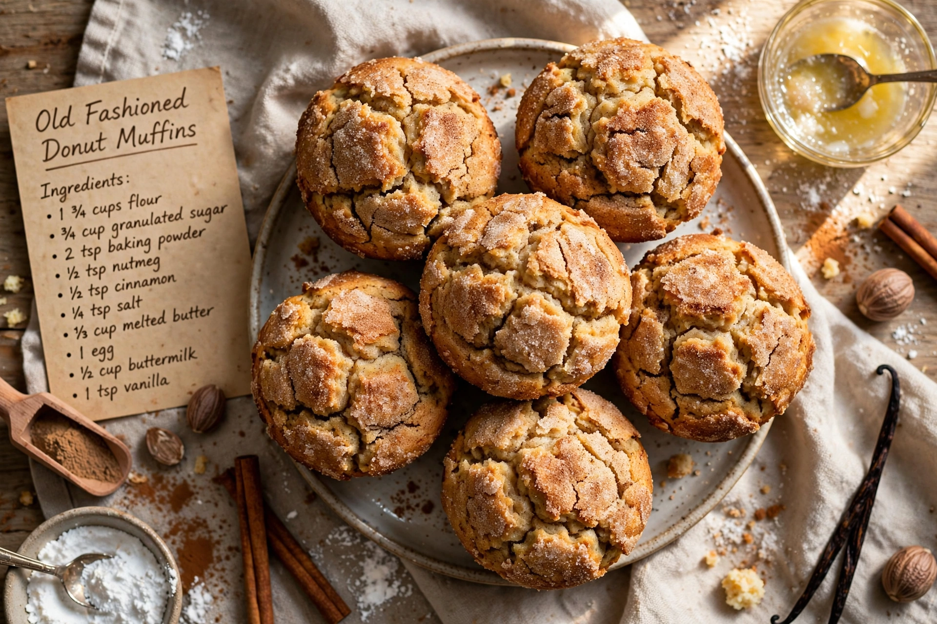 Old Fashioned Donut Muffins